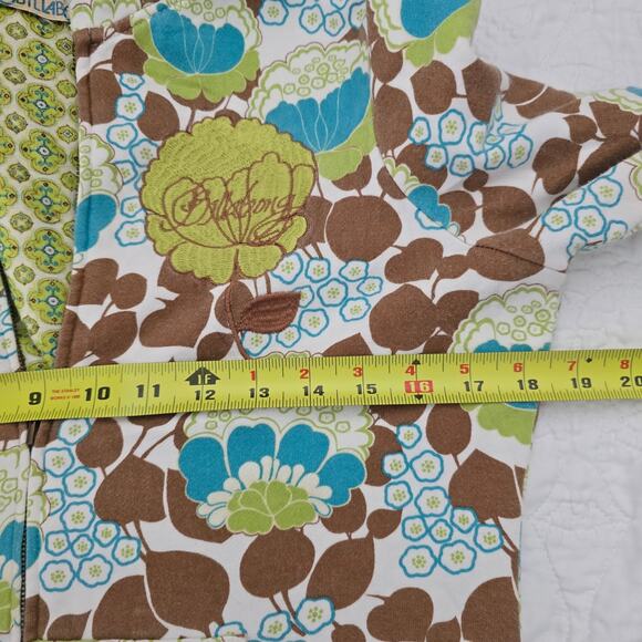 Vintage Y2K Billabong Women's Reversible Hoodie Sweatshirt Retro Floral Size-M/L - Picture 9 of 10